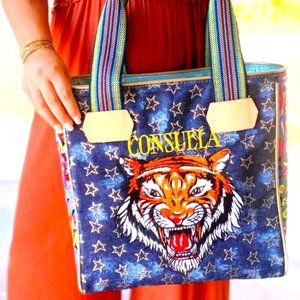 CONSUELA "LYNYRD" Classic Tote🐯 Style Sold Out🌵 Gorgeous Tiger Embroidery🐅❤